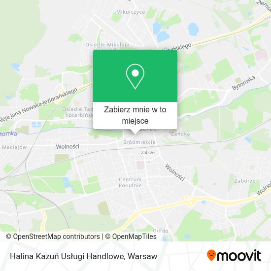 Mapa Halina Kazuń Usługi Handlowe