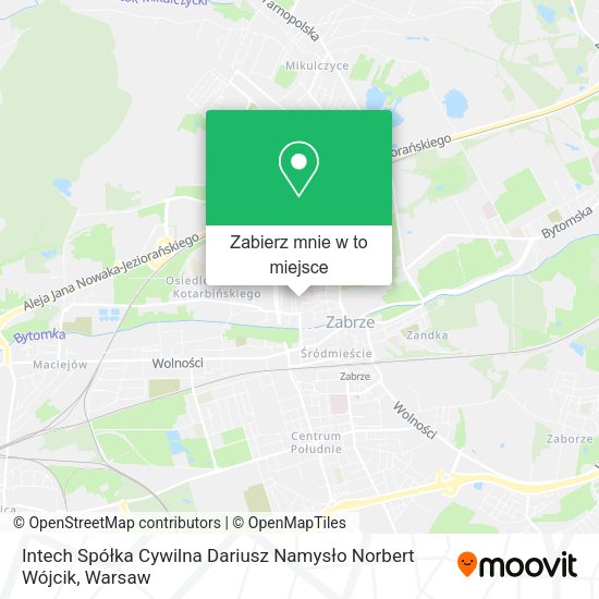 Mapa Intech Spółka Cywilna Dariusz Namysło Norbert Wójcik