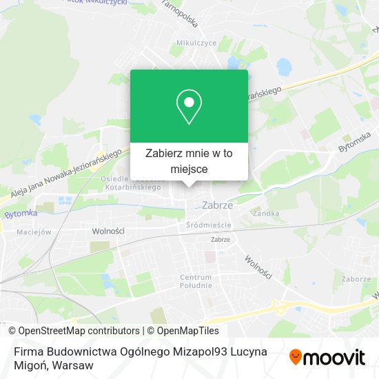 Mapa Firma Budownictwa Ogólnego Mizapol93 Lucyna Migoń