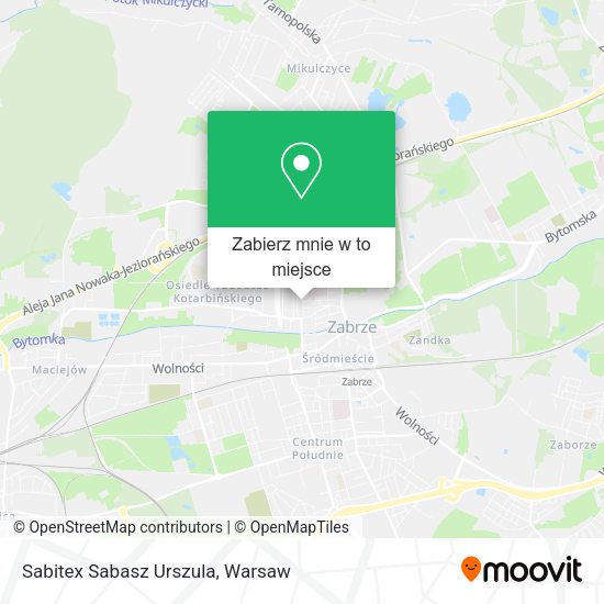 Mapa Sabitex Sabasz Urszula