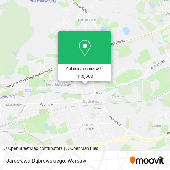 Mapa Jarosława Dąbrowskiego