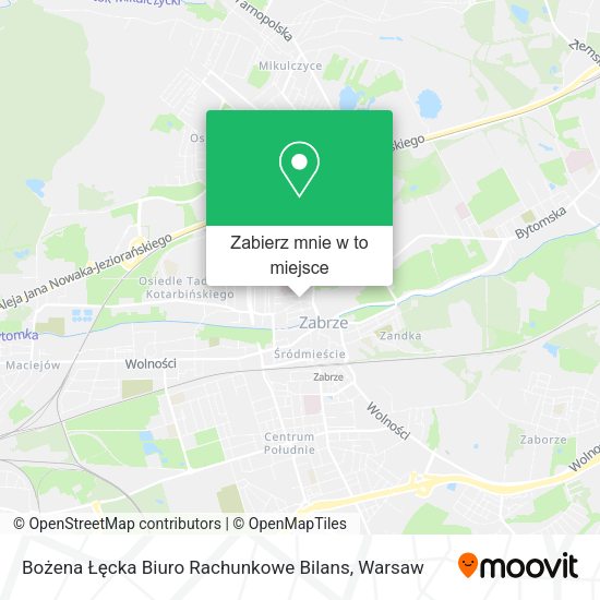 Mapa Bożena Łęcka Biuro Rachunkowe Bilans