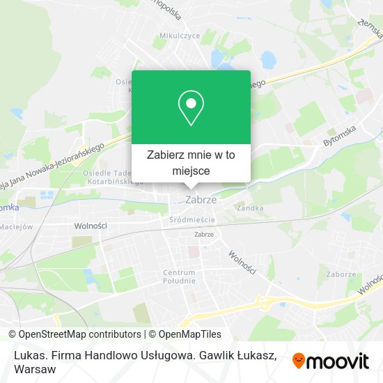 Mapa Lukas. Firma Handlowo Usługowa. Gawlik Łukasz