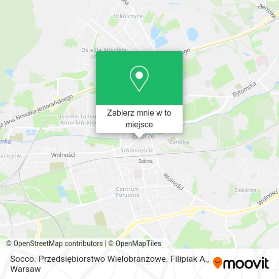 Mapa Socco. Przedsiębiorstwo Wielobranżowe. Filipiak A.