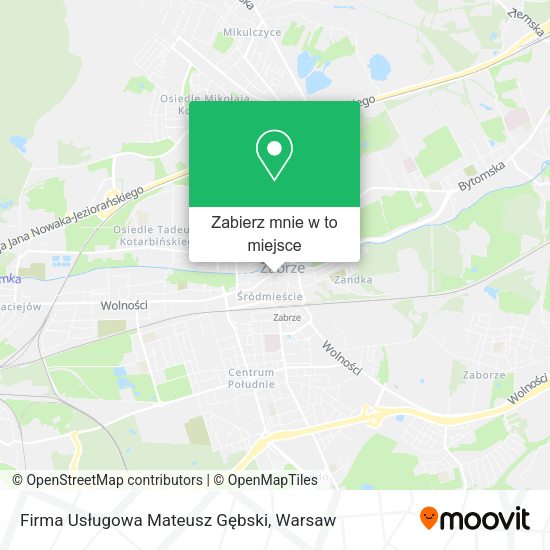 Mapa Firma Usługowa Mateusz Gębski