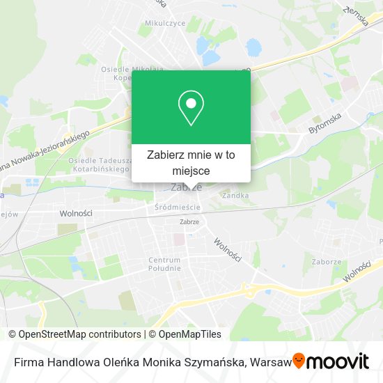 Mapa Firma Handlowa Oleńka Monika Szymańska