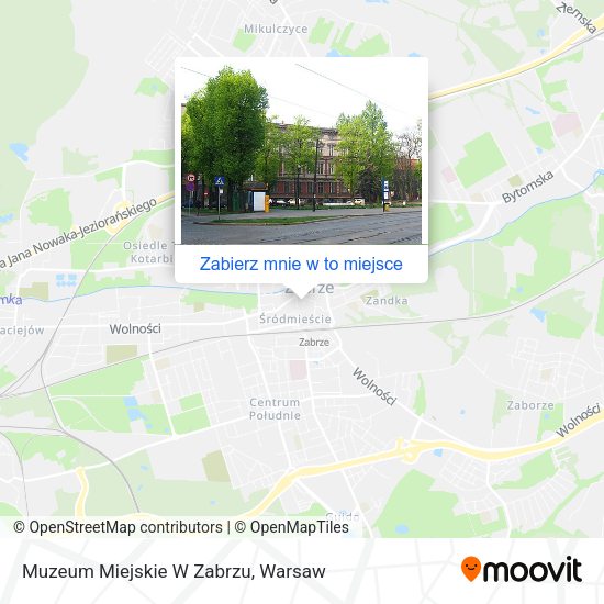 Mapa Muzeum Miejskie W Zabrzu