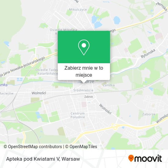 Mapa Apteka pod Kwiatami V