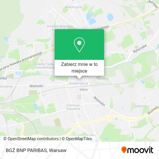 Mapa BGŻ BNP PARIBAS