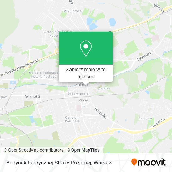 Mapa Budynek Fabrycznej Straży Pożarnej