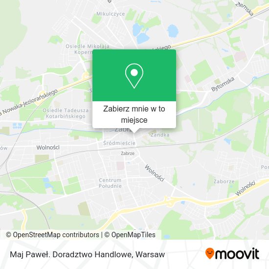 Mapa Maj Paweł. Doradztwo Handlowe