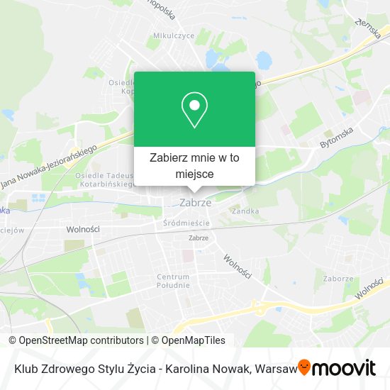 Mapa Klub Zdrowego Stylu Życia - Karolina Nowak