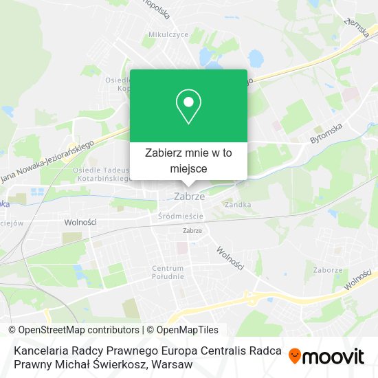 Mapa Kancelaria Radcy Prawnego Europa Centralis Radca Prawny Michał Świerkosz