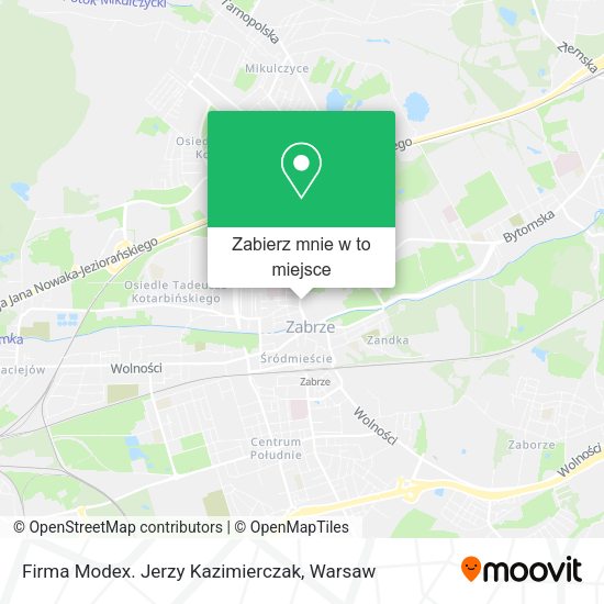 Mapa Firma Modex. Jerzy Kazimierczak