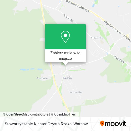 Mapa Stowarzyszenie Klaster Czysta Rzeka