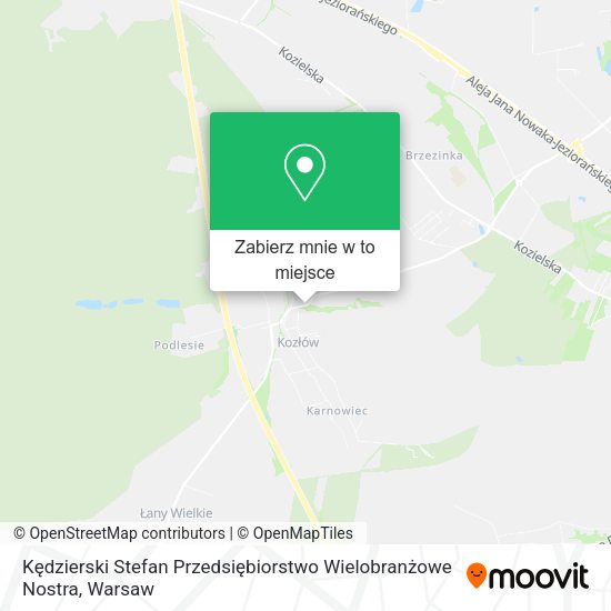 Mapa Kędzierski Stefan Przedsiębiorstwo Wielobranżowe Nostra