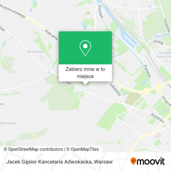 Mapa Jacek Gąsior Kancelaria Adwokacka