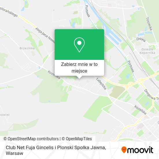 Mapa Club Net Fuja Gincelis i Plonski Spolka Jawna