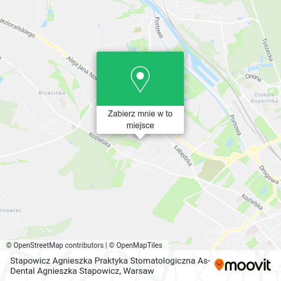 Mapa Stapowicz Agnieszka Praktyka Stomatologiczna As-Dental Agnieszka Stapowicz