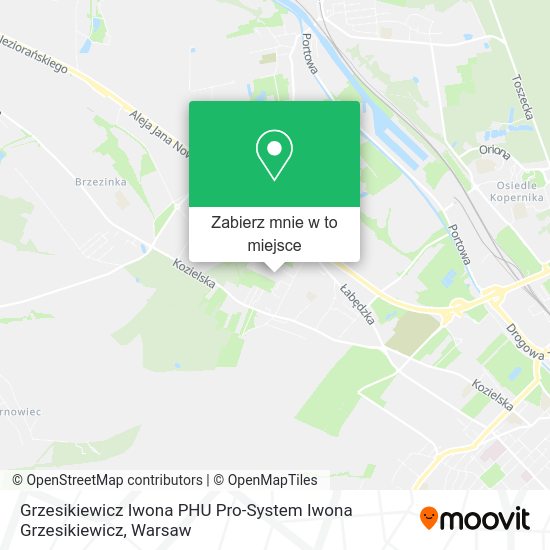 Mapa Grzesikiewicz Iwona PHU Pro-System Iwona Grzesikiewicz