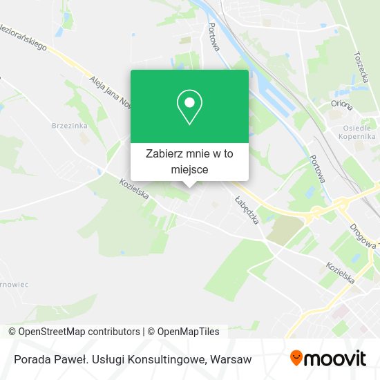 Mapa Porada Paweł. Usługi Konsultingowe