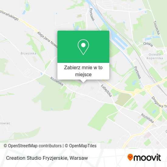 Mapa Creation Studio Fryzjerskie