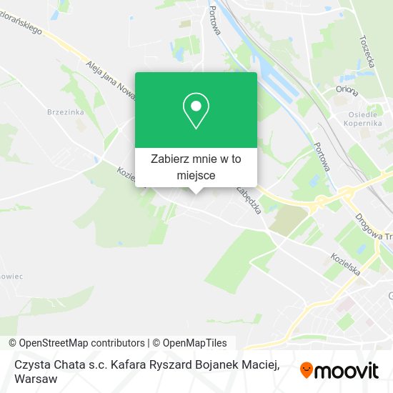 Mapa Czysta Chata s.c. Kafara Ryszard Bojanek Maciej