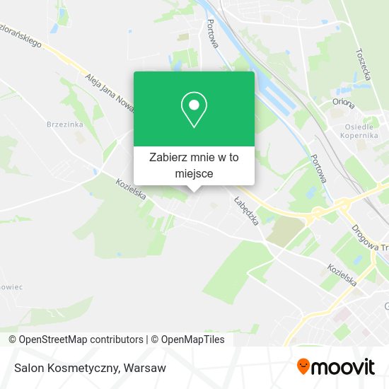 Mapa Salon Kosmetyczny