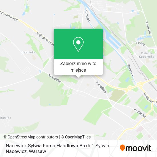 Mapa Nacewicz Sylwia Firma Handlowa Baxti 1 Sylwia Nacewicz