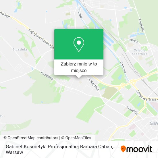 Mapa Gabinet Kosmetyki Profesjonalnej Barbara Caban