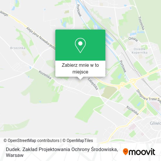 Mapa Dudek. Zakład Projektowania Ochrony Środowiska