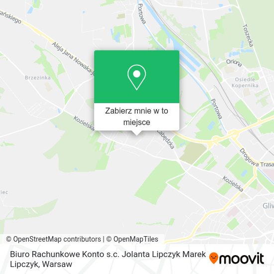 Mapa Biuro Rachunkowe Konto s.c. Jolanta Lipczyk Marek Lipczyk