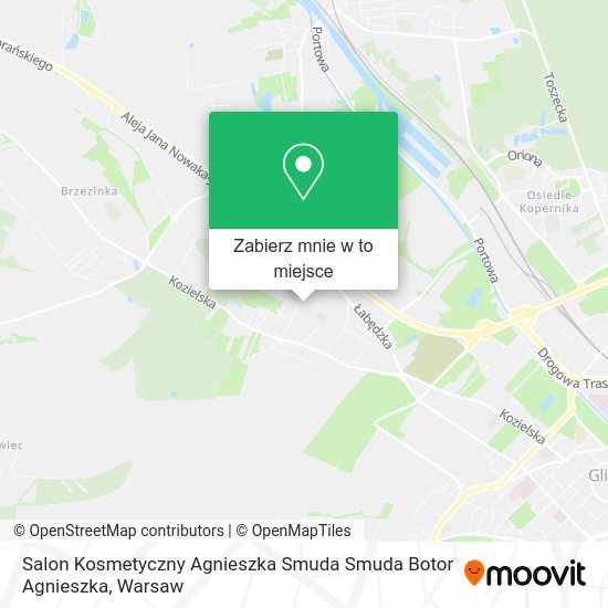 Mapa Salon Kosmetyczny Agnieszka Smuda Smuda Botor Agnieszka