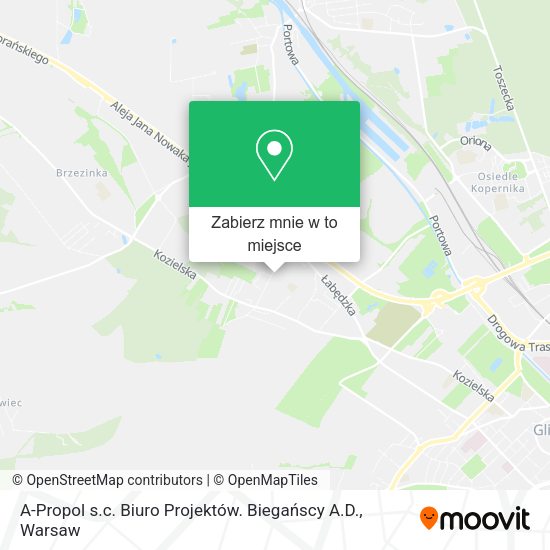 Mapa A-Propol s.c. Biuro Projektów. Biegańscy A.D.