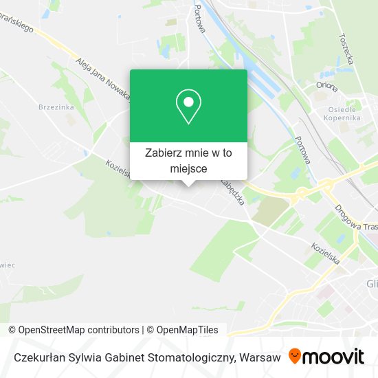 Mapa Czekurłan Sylwia Gabinet Stomatologiczny