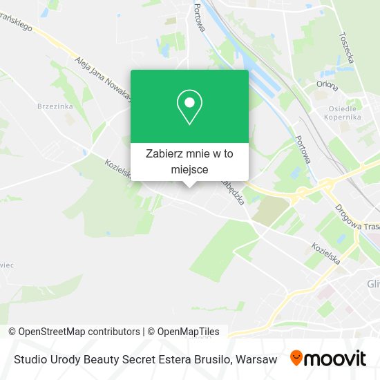 Mapa Studio Urody Beauty Secret Estera Brusilo