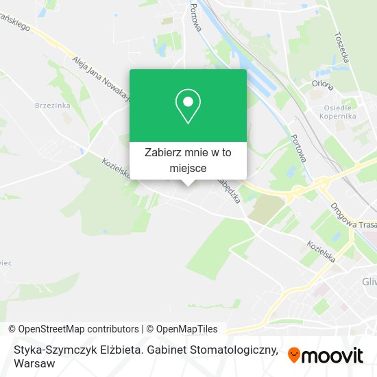 Mapa Styka-Szymczyk Elżbieta. Gabinet Stomatologiczny