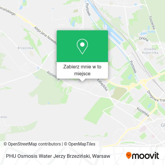 Mapa PHU Osmosis Water Jerzy Brzeziński