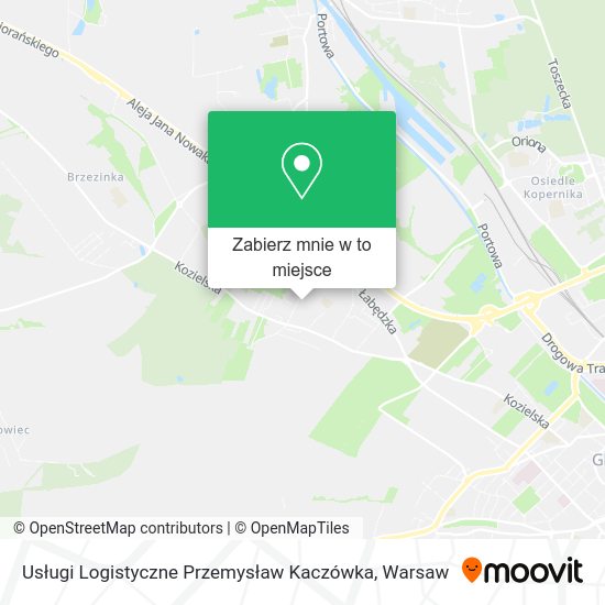 Mapa Usługi Logistyczne Przemysław Kaczówka