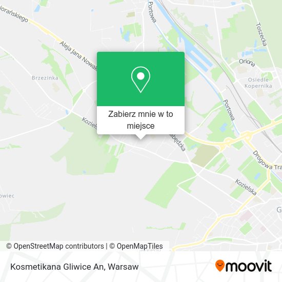 Mapa Kosmetikana Gliwice An