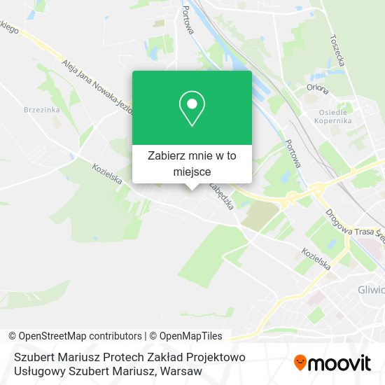 Mapa Szubert Mariusz Protech Zakład Projektowo Usługowy Szubert Mariusz