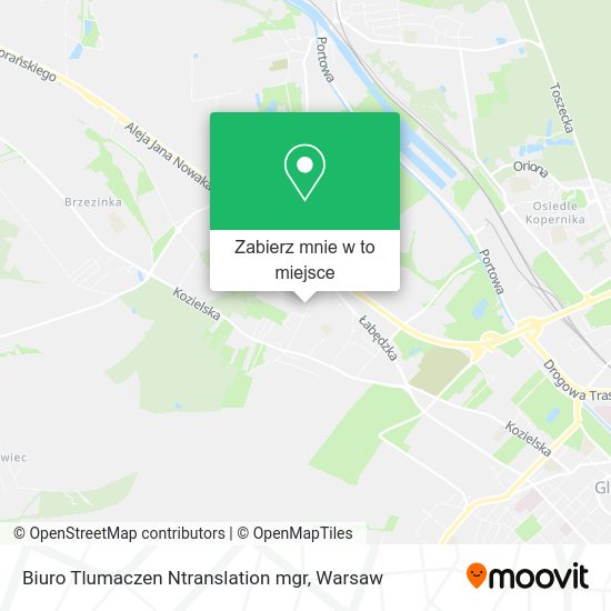 Mapa Biuro Tlumaczen Ntranslation mgr