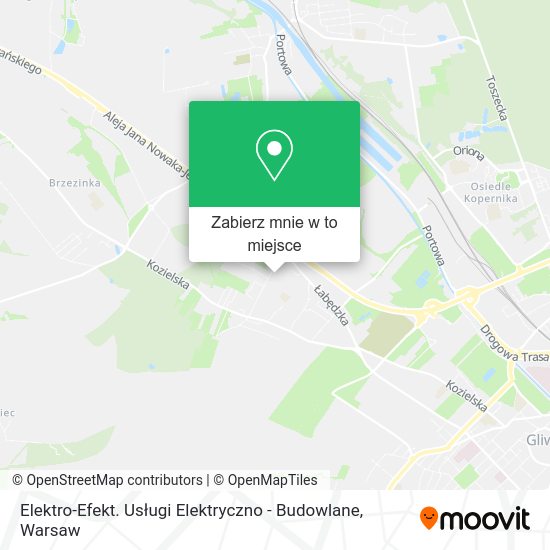 Mapa Elektro-Efekt. Usługi Elektryczno - Budowlane