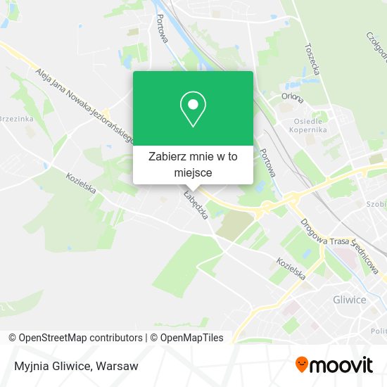 Mapa Myjnia Gliwice