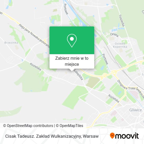 Mapa Cisak Tadeusz. Zakład Wulkanizacyjny