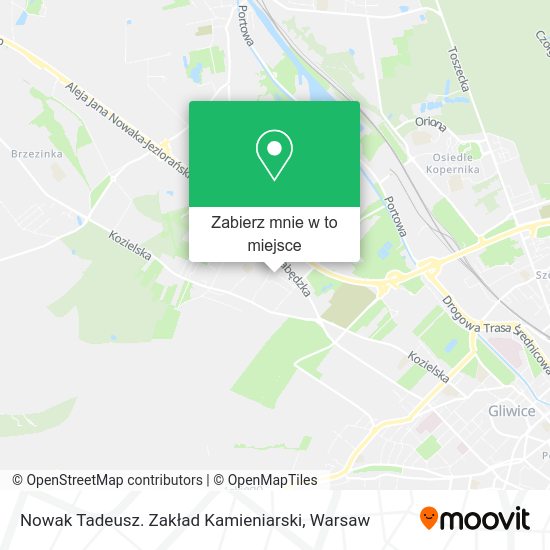 Mapa Nowak Tadeusz. Zakład Kamieniarski