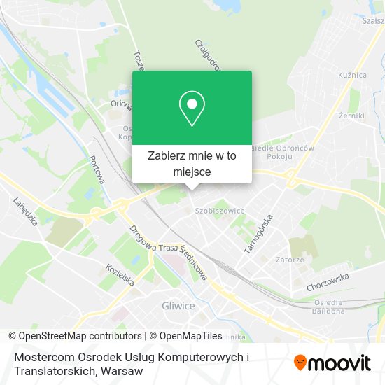 Mapa Mostercom Osrodek Uslug Komputerowych i Translatorskich