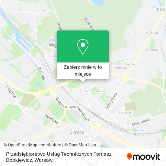 Mapa Przedsiębiorstwo Usług Technicznych Tomasz Dobkiewicz