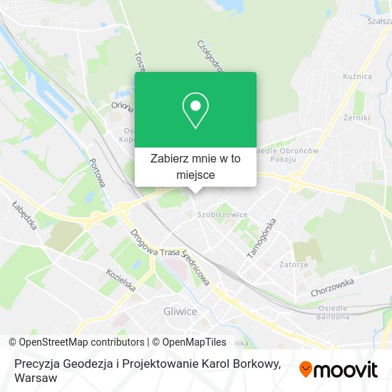 Mapa Precyzja Geodezja i Projektowanie Karol Borkowy