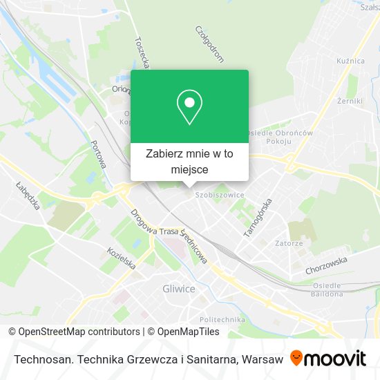 Mapa Technosan. Technika Grzewcza i Sanitarna